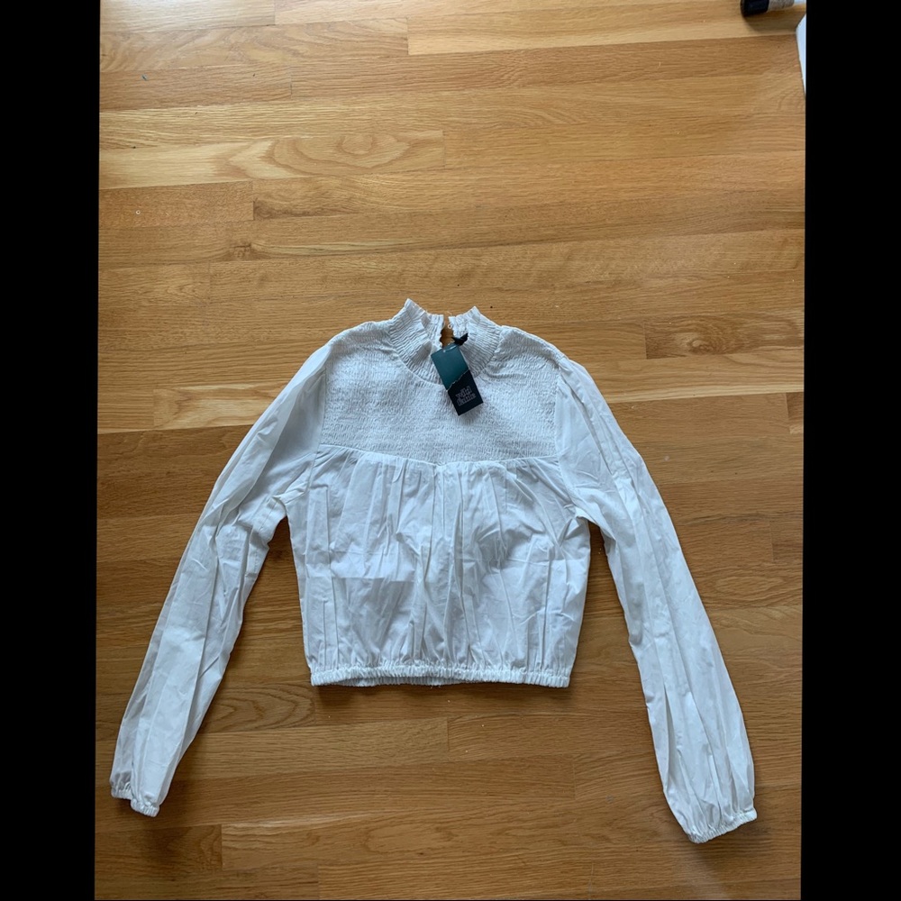 Cream Longsleeve Blouse